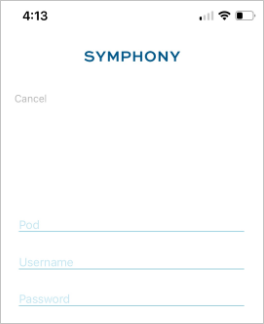 Sign in to the Symphony Messaging mobile app for the first time ...