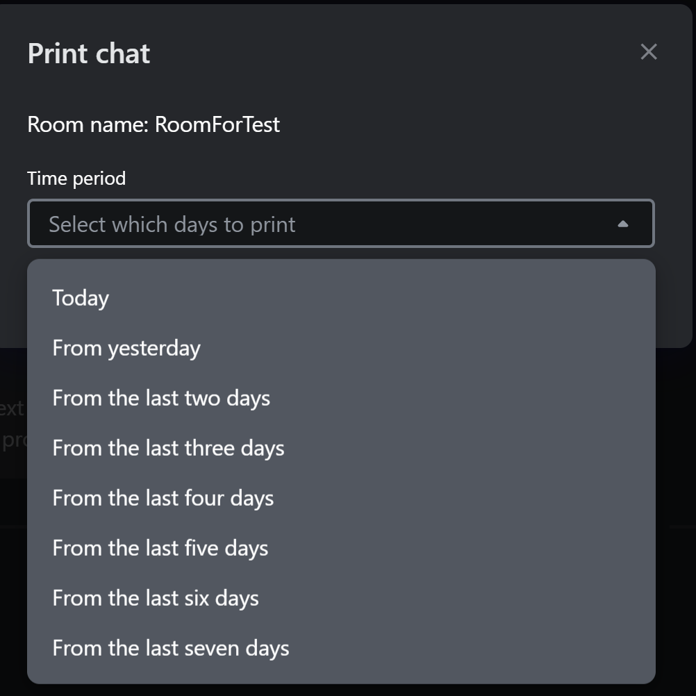 Print chat history – Symphony Help Center