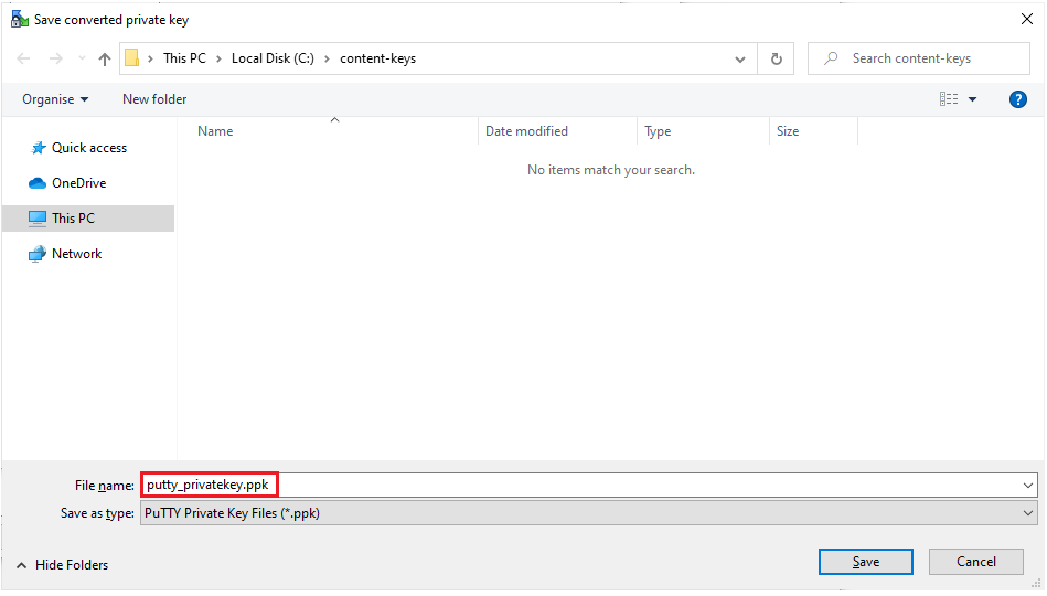How to access content export SFTP with RSA encryption configured via FileZilla and WinSCP