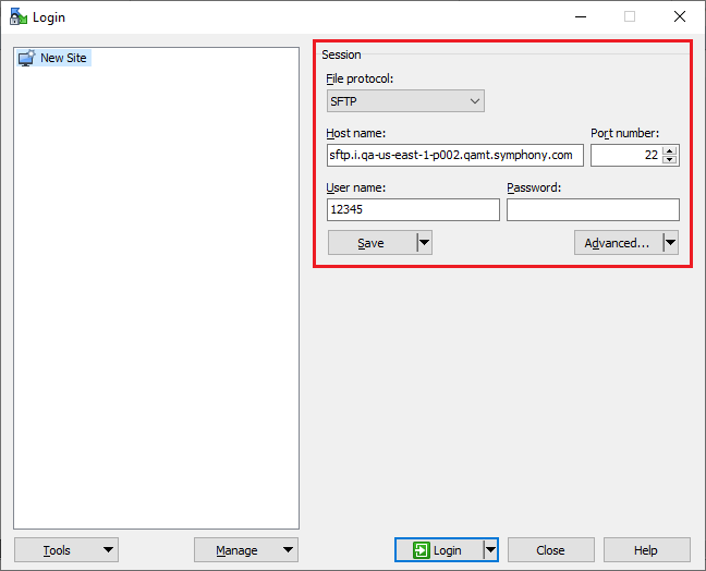 How to access content export SFTP with RSA encryption configured via FileZilla and WinSCP